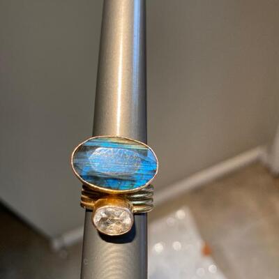 Size 7 ring David Yurman style unsigned