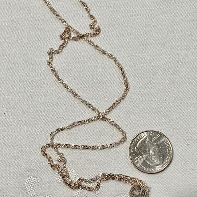 LOT 311 STERLING SILVER CHAIN & HERSEY KISS CHARM