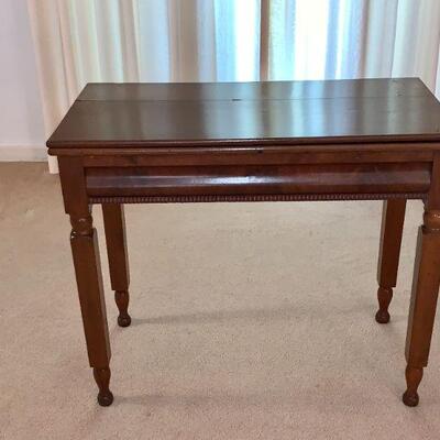 LOT 30   ANTIQUE WALNUT GAME TABLE