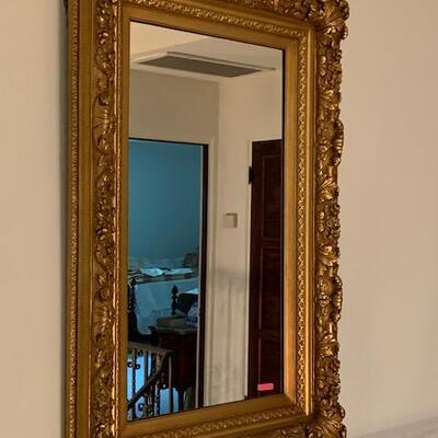 LOT 44 Large Gold Framed Mirror Ornate
