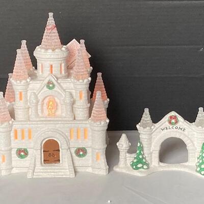 Lot #100 Dept. 56 Snow Carnival Ice Palace With Ice Sculptures 