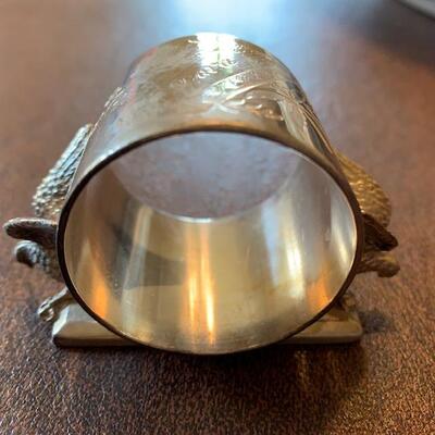 LOT 67 Antique Silver Napkin Ring by Meridian
