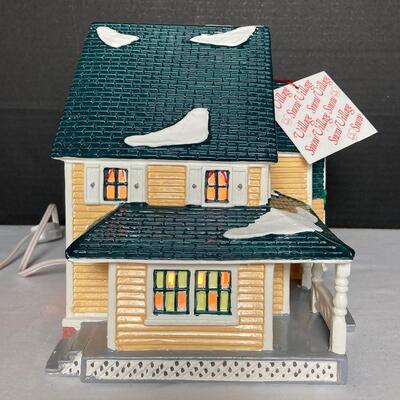 Lot #102 Dept.56 The Original Snow Village Woodbury House with Accessories 