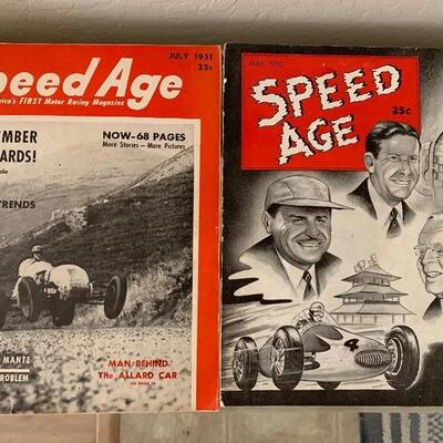 1950 & 1951 Speed Age Magazines 