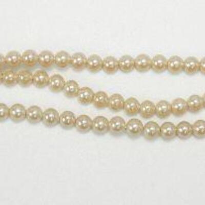 Vintage Marvella Pearl Bead Three Strand Bracelet