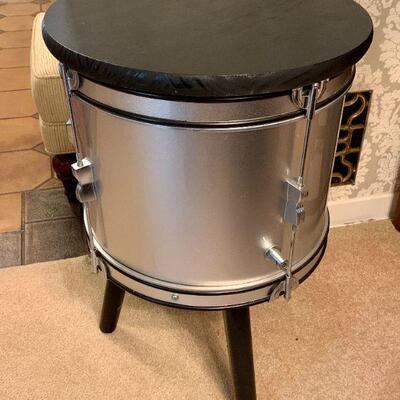 LOT 94  HAND MADE DRUM TABLE