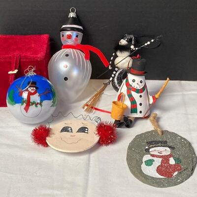 Lot #139 Snowman Ornaments 