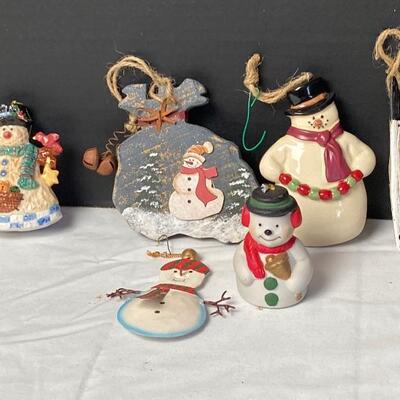 Lot #139 Snowman Ornaments 