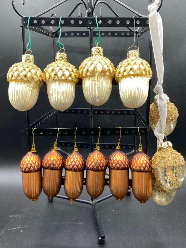 Vintage Glass Acorn Christmas Ornaments | EstateSales.org