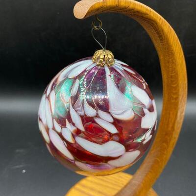 Art Glass Christmas Ornament