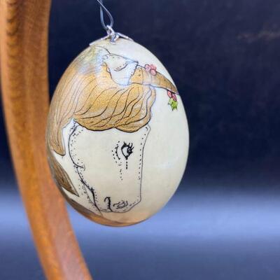 Unicorn Painted Egg Ornament