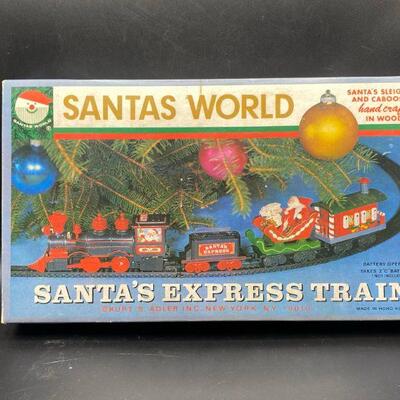 Vintage Kurt S. Alder Santa's Express Train Boxed Set