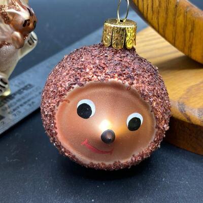Vintage Lot of Glass Animal Christmas Ornaments