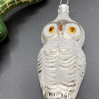 Vintage Lot of Glass Animal Christmas Ornaments
