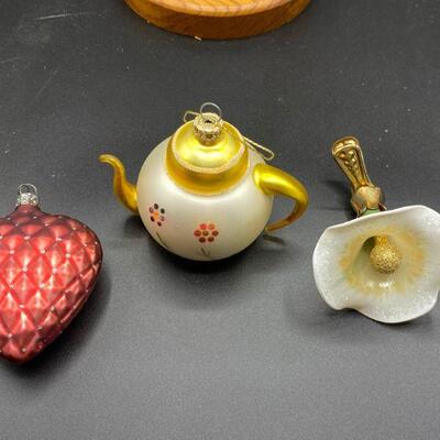 Set of 3 Glass Ornaments