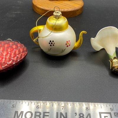 Set of 3 Glass Ornaments