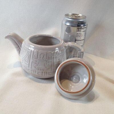 Frankoma Tea Pot with Relief Decoration