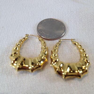 Large Gold Earrings