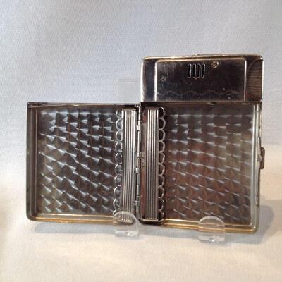 Vintage Cigarette Case & Lighter