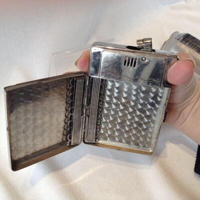 Vintage Cigarette Case & Lighter