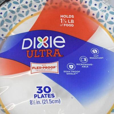 5 packages Dixie Ultra Paper Lunch Plates, 8 1/2