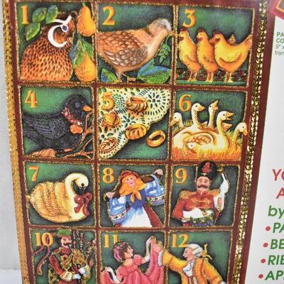 Christmas Full Color Iron On Transfer, 12 Days of Christmas. Old Stock - New