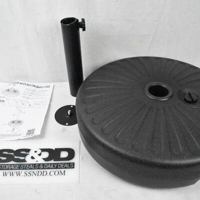 Abble 48.5LBS Free Standing Patio Round Water Filled Umbrella Base - New
