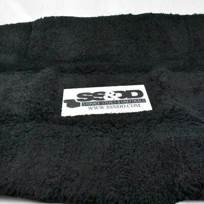 Soft Fluffy Shag Area Floor Rug Carpet for Living Room Black 2'7