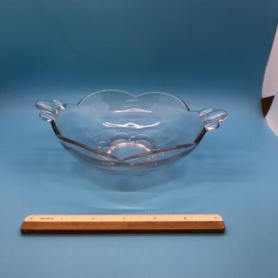 Clear Pressed Glass Relish Nut Candy Dish