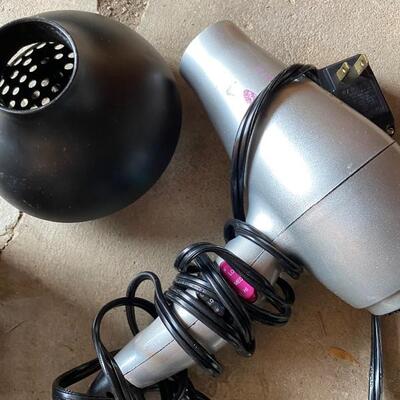 Curling iron blow dryer