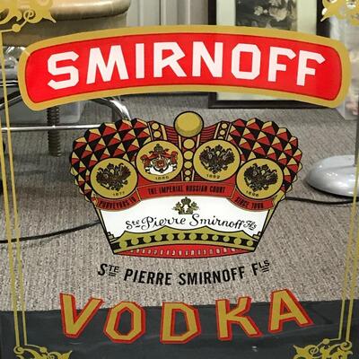 Smirnoff Vodka Promotional Bar Sign