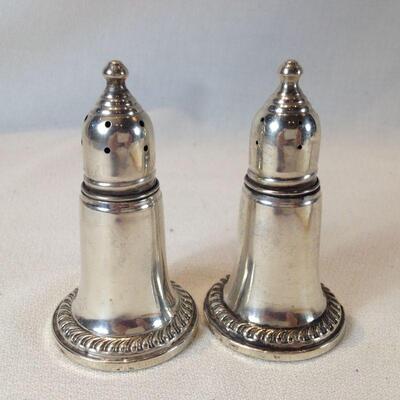 Sterling Weighted Salt and Pepper Shakers