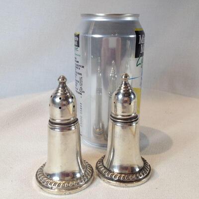 Sterling Weighted Salt and Pepper Shakers