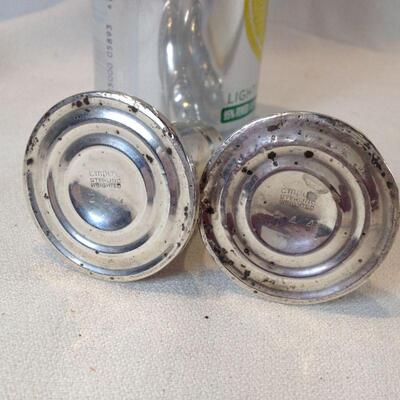Sterling Weighted Salt and Pepper Shakers