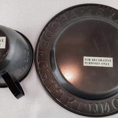 Metal Alphabet Plate and Cup 