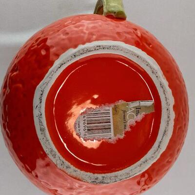 Ceramic Orange Pitcher