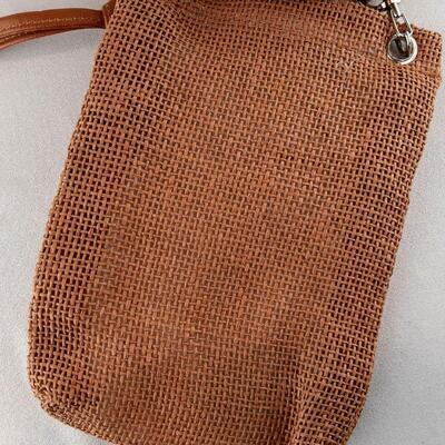Burlap Shoulder Crossbody Purse