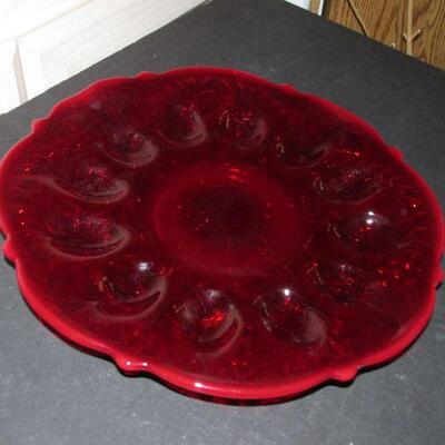 Lot 93- Mosser Inverted Thistle Relish Deviled Egg Plate