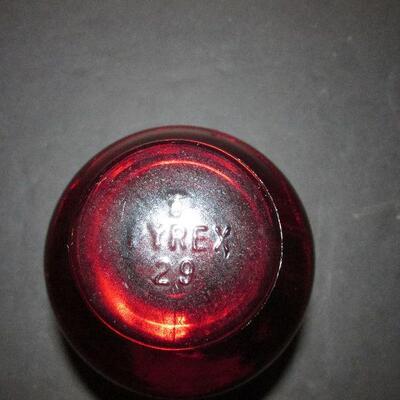 Lot 94- Pyrex Ruby Apothecary Bottle