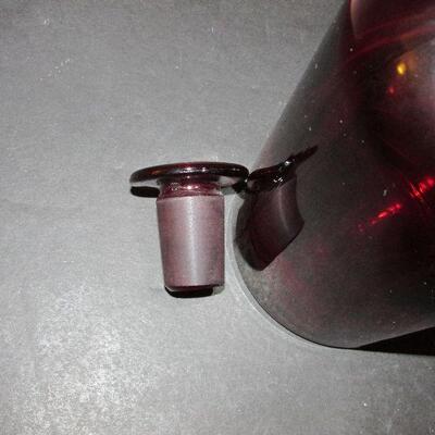 Lot 94- Pyrex Ruby Apothecary Bottle