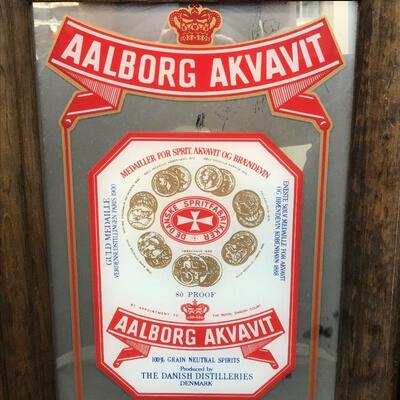 Aalborg Akvavit Promotional Bar Sign