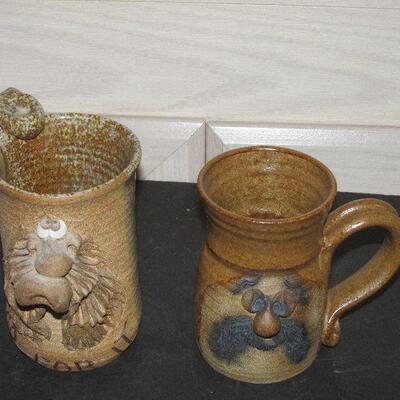 Lot 99- Funny Face Mugs