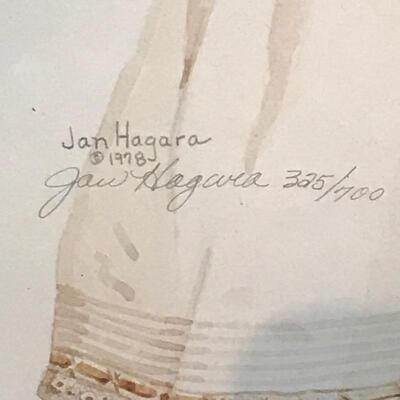 Jan Hagara Ltd. Edition 1978 Girl Holding Doll