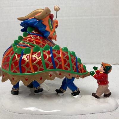 Lot #153 Dept.56 Sleigh Ride and Chinese New Year Decorative Items