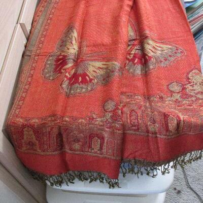 Lot 114- Pashmina Butterfly Scarf