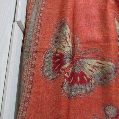 Lot 114- Pashmina Butterfly Scarf