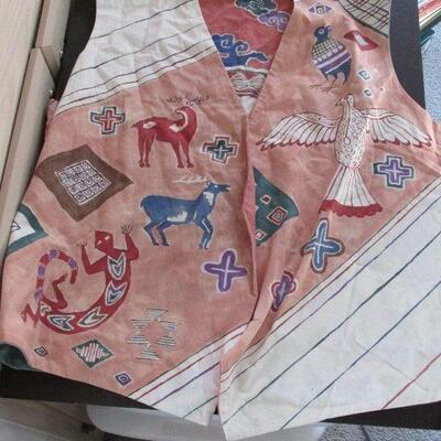 Lot 124- Native American Design Reversible Vest