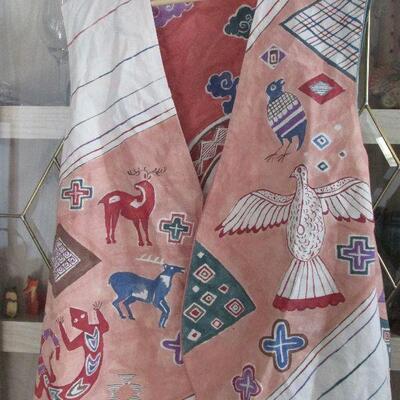Lot 124- Native American Design Reversible Vest