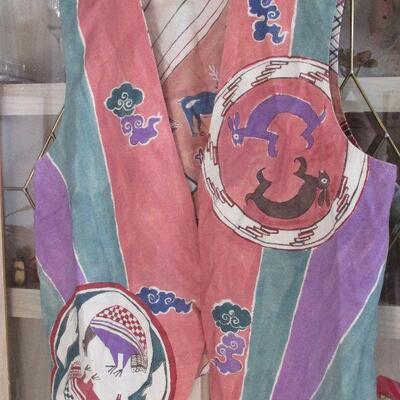 Lot 124- Native American Design Reversible Vest