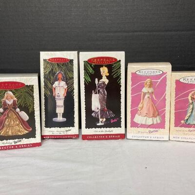 Lot #172 Hallmark Keepsake Barbie Ornaments 
